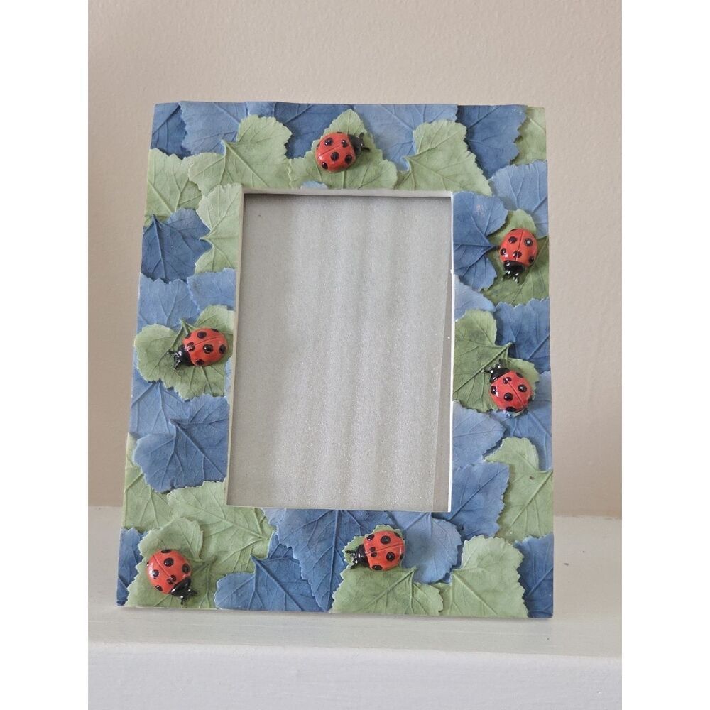 Ladybug Leaf Decorative Photo Frame -